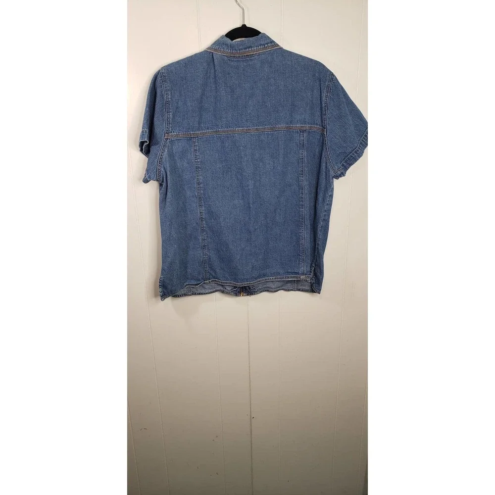 Bill Blass Woman Jean Shirt Pre-loved Plus Size 1x - Picture 5 of 6